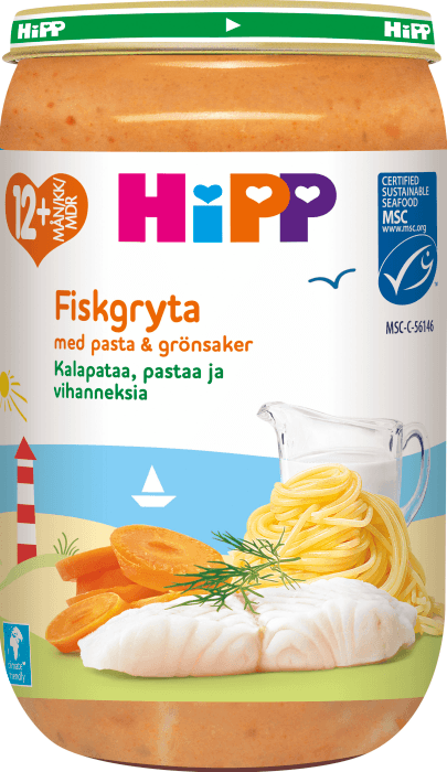 Fiskgryta med Pasta & Grönsaker 12 mån MSC