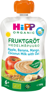 Klämmis Gröt Äpple, Banan & Mango 6M