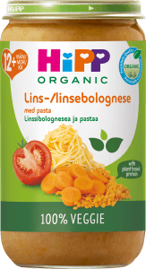 Barnmat Vegetarisk Bolognese med Pasta