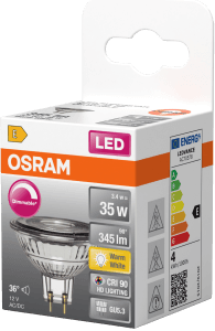 Led Spot Mr16 Cri90 345lm Gu5,3 35 Dimmable Warm White