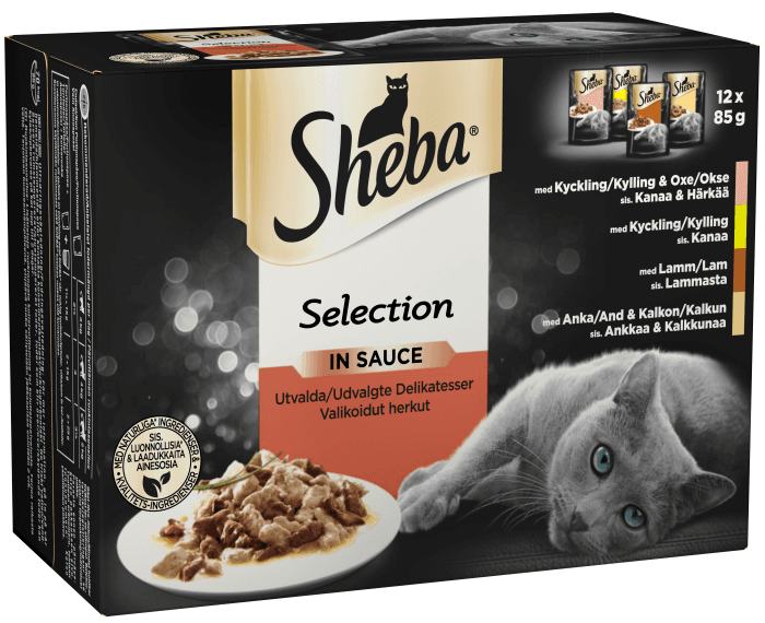 Kattmat Selection Kött & Fågel i Sås 12x85g