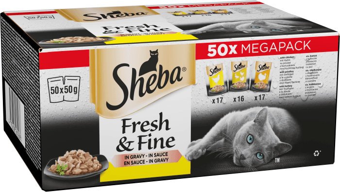 Kattmat Fresh & Fine i sås 50x