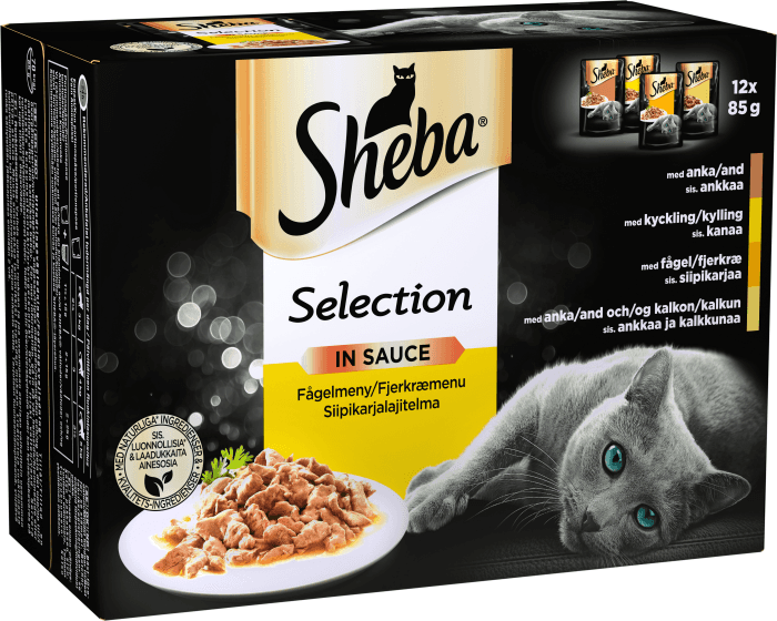 Kattmat Selection Fågel i Sås 12x85g