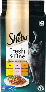 Kattmat Blandade Smaker i Sås 6x50g
