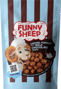Funny Sheep Caramel Milk Chocolate Popcorn