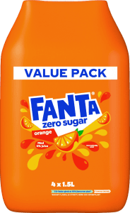 Fanta Zero Sugar Orange 4x1,5L
