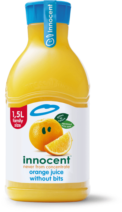 Apelsinjuice utan fruktkött