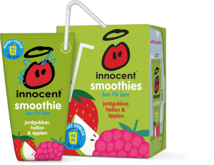 Smoothie för Barn Jordgubb Hallon Äpple
