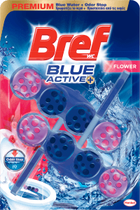 Blue Active Flower Toalettblock