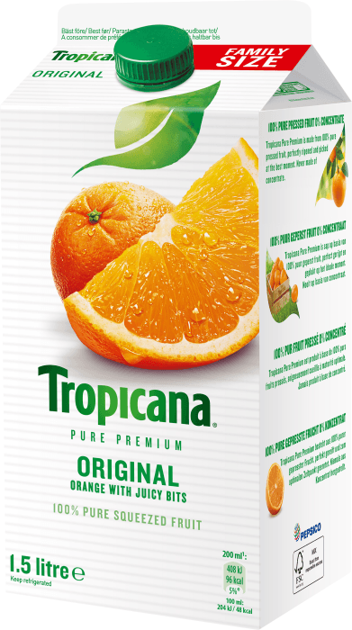 Apelsinjuice med fruktkött