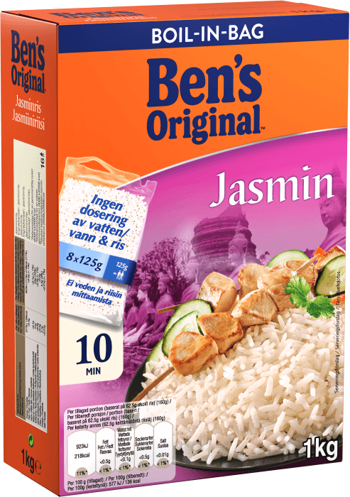 Ris Jasmin Boil-in-Bag 8x125g