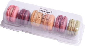 Macarons bär och frukt mix