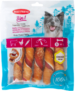 Hundtugg 3in1 Tuggben Kyckl&Morot Best