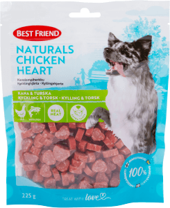 Hundsnacks Naturals kycklhjärta