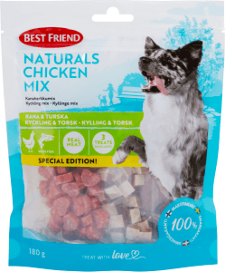 Hundsnacks Naturals kyckling mix