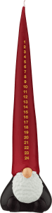 Kalenderljus Tomte 30cm