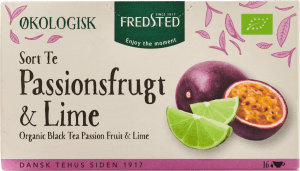 Svart te Passionsfrukt & lime Eko