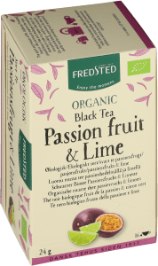 Svart te Passionsfrukt & lime Eko