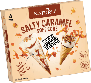 Glasstrut Salty caramel soft core vegansk