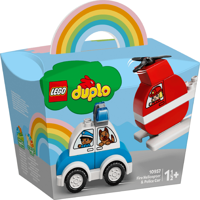 Duplo Helikopter och polisbil 10957