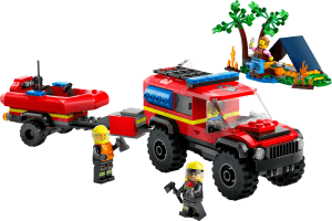 City 4x4 Brandbil med räddningsbåt 60412