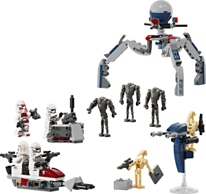 Clone trooper & battle droid