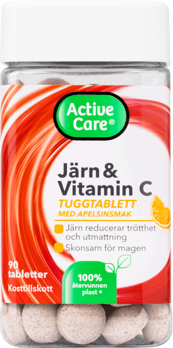 Tuggtablett Järn & Vitamin C