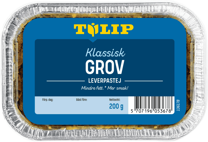 Leverpastej Grov Bredbar Laktosfri Glutenfri