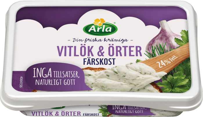 Färskost Vitlök & Örter 24%