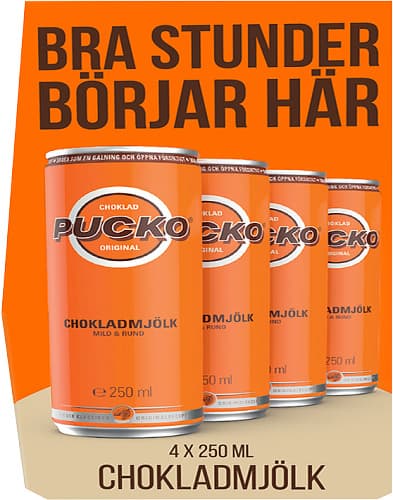 Pucko Original chokladmjölk slimcan