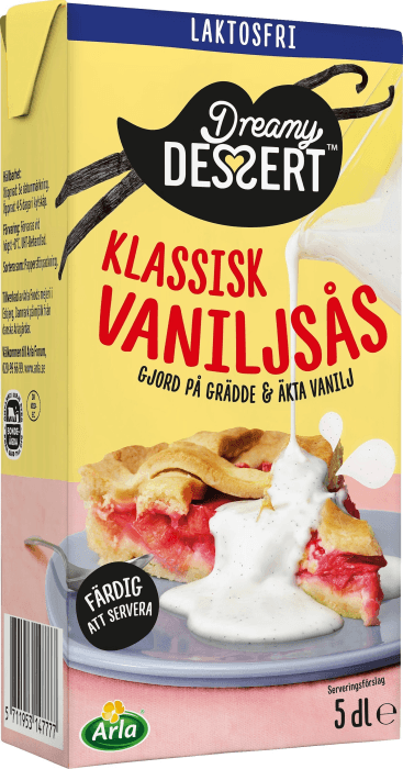 Klassisk Vaniljsås Laktosfri
