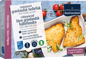 Hälleflundra Panerad Vitlök & Örter Fryst MSC