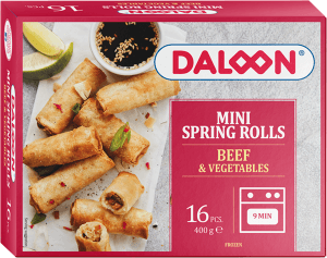 Minivårrullar Beef Vegetables Frysta/ 16-pack