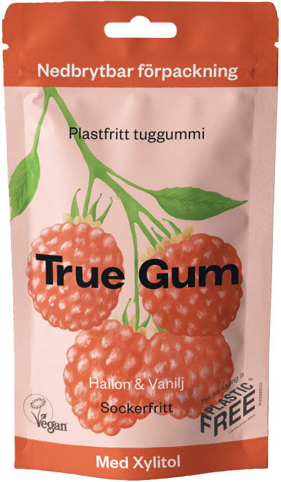 Tuggummi Hallon & Vanilj