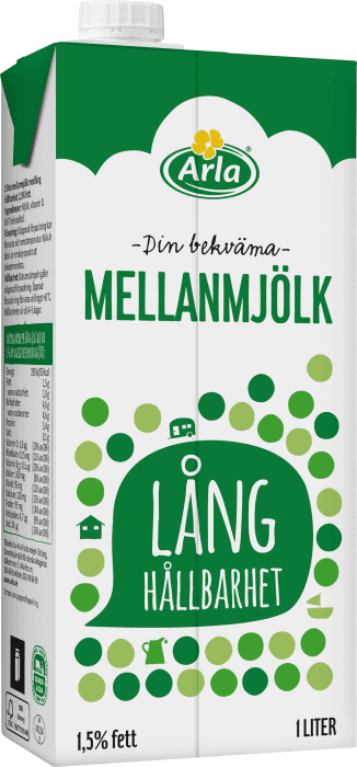 Mellanmjölk Lång Hållbarhet 1,5%