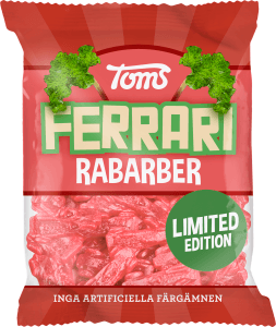 Godis Ferrari Rabarber