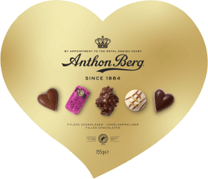 Chokladask Hjärtformad Guldask