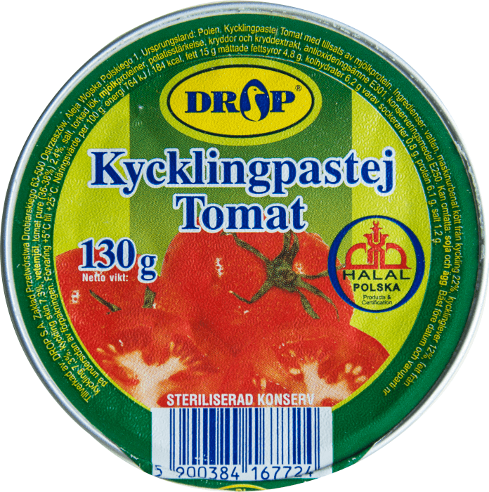 Kycklingpaté med tomat Halal