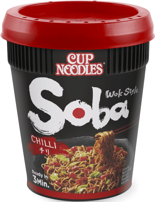 Nudlar i kopp Soba med Yakisobasås Chili