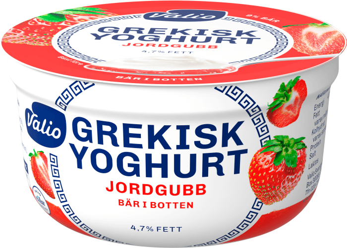 Grekisk Yoghurt Jordgubb Laktosfri 4,7%