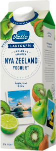 Yoghurt Världens smak Nya Zeeland Äpple Kiwi Lime laktosfri