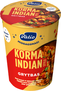 Grytbas Korma Indian Middagsmagi