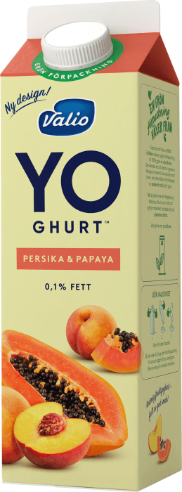 Yoghurt Persika & Papaya 0,1%