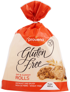 Småbröd Havre & Morot Glutenfri Fryst 4-p
