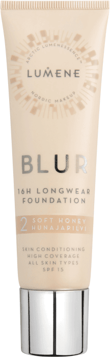 Foundation Blur16h Longwear nr 2 Soft Honey SPF15