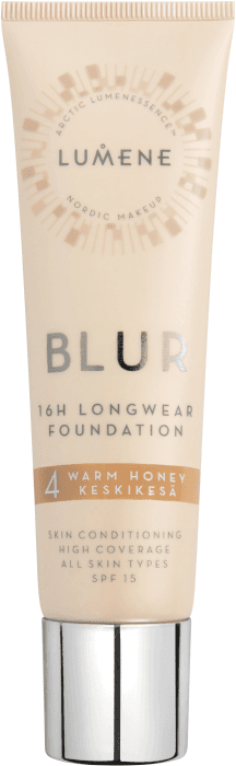 Foundation Blur 16h Longwear nr 4 Warm honey SPF 15 30ml
