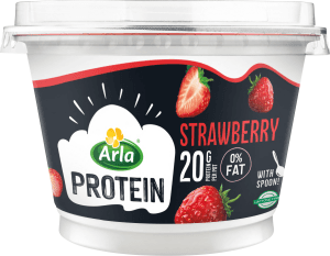 Proteinkvarg Jordgubb Laktosfri Utan Tillsatt Socker 0.2%