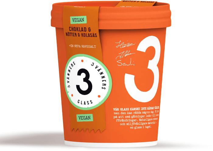 Glass Choklad, Nötter & Kolasås Vegansk