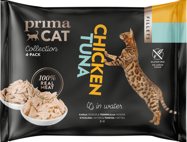 Chicken Tuna Fillets Kattmat Blöt 4-pack