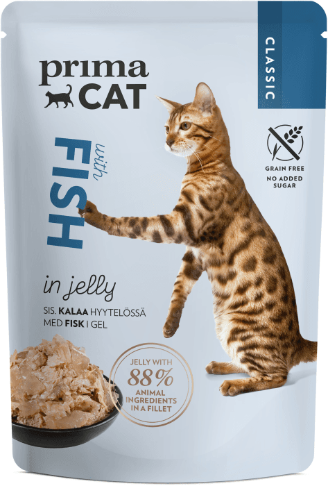 Kattmat Classic fisk i gele